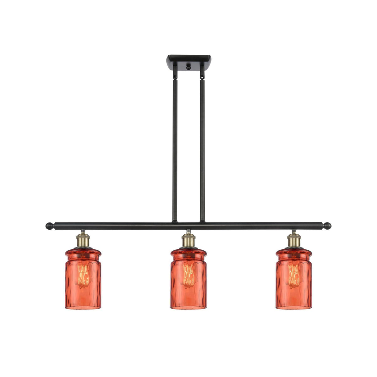 Black Antique Brass 3 Light Island Light S420