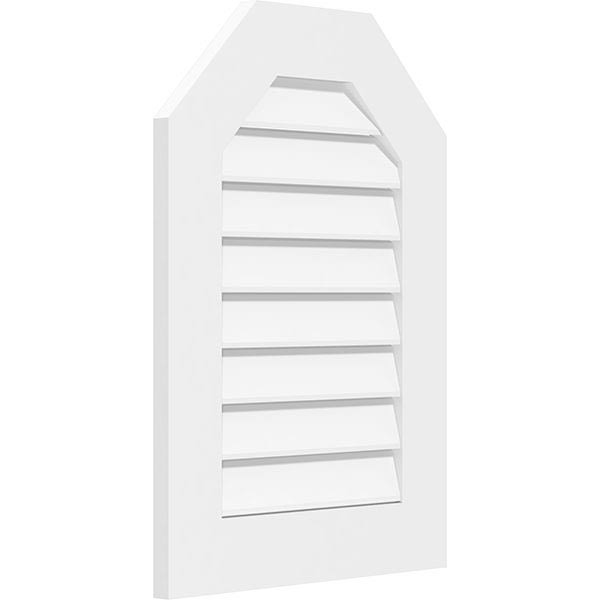 34x22W x 34x22H Octagonal PVC Gable Vent B4859