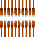 Cat 6 Ethernet Cable 7 ft (10-Pack) Orange A101746