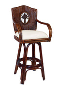 Indoor Swivel Rattan Counterstool E429
