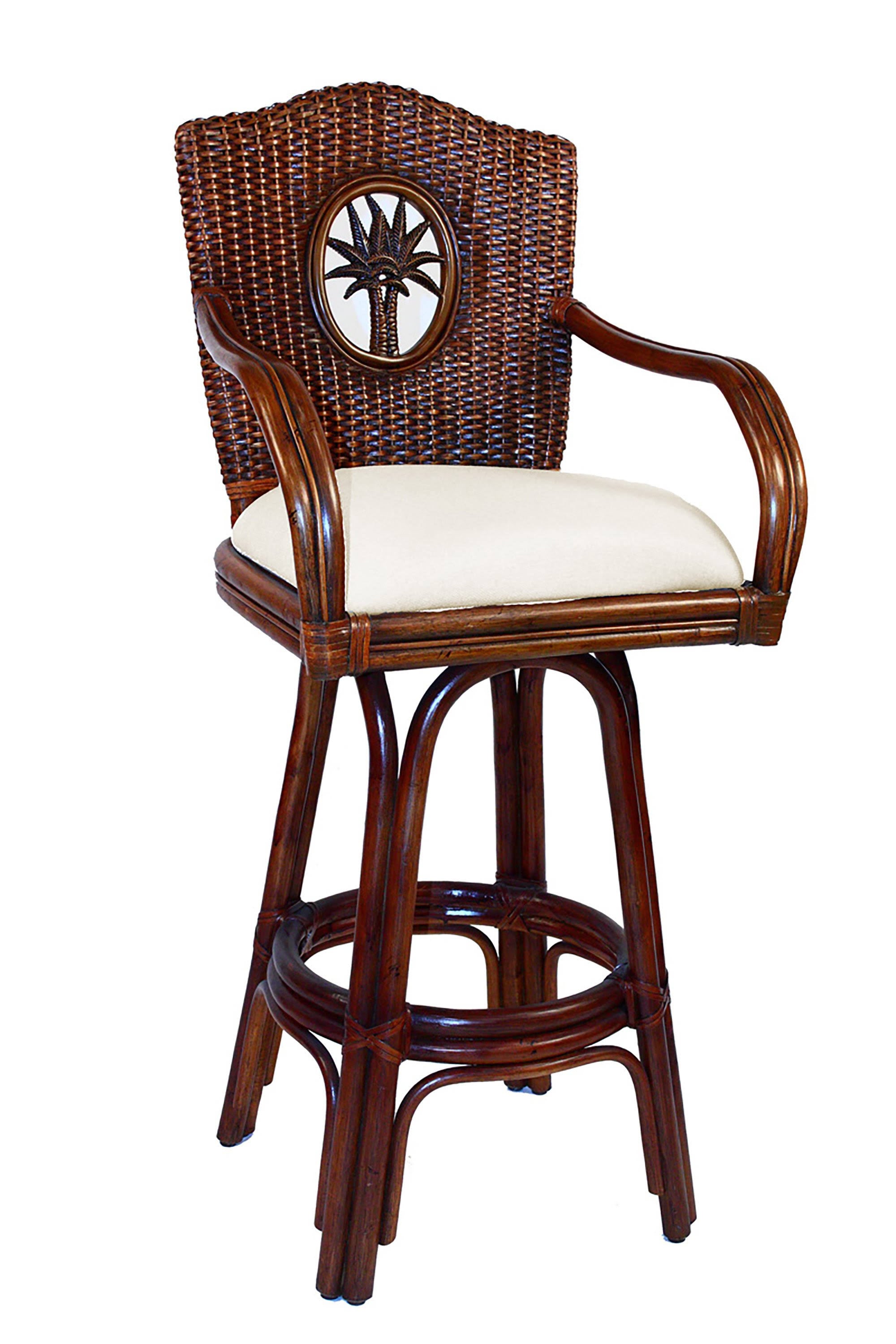 Indoor Swivel Rattan Counterstool E429