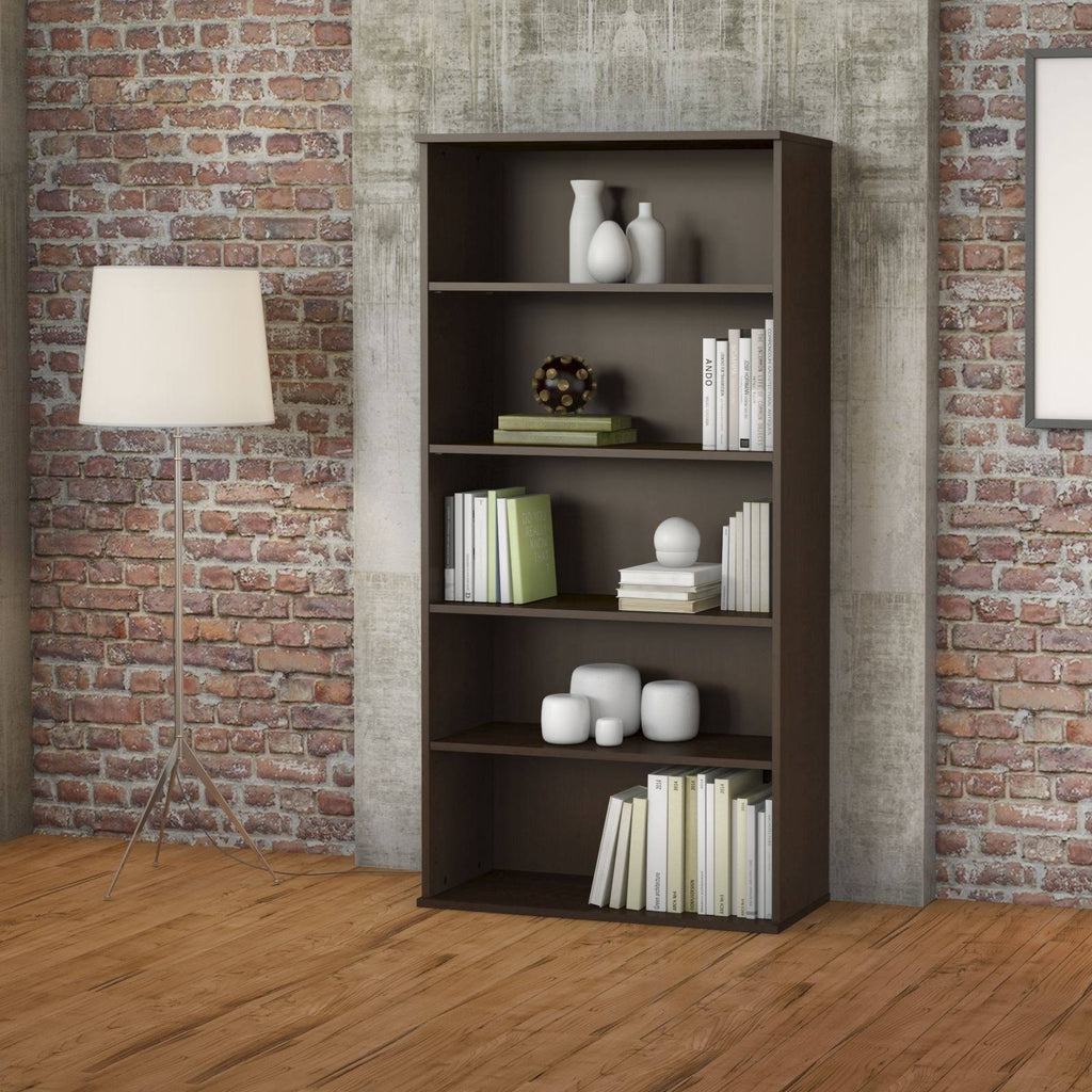 Natural Maple 5 Shelf Bookcase D390