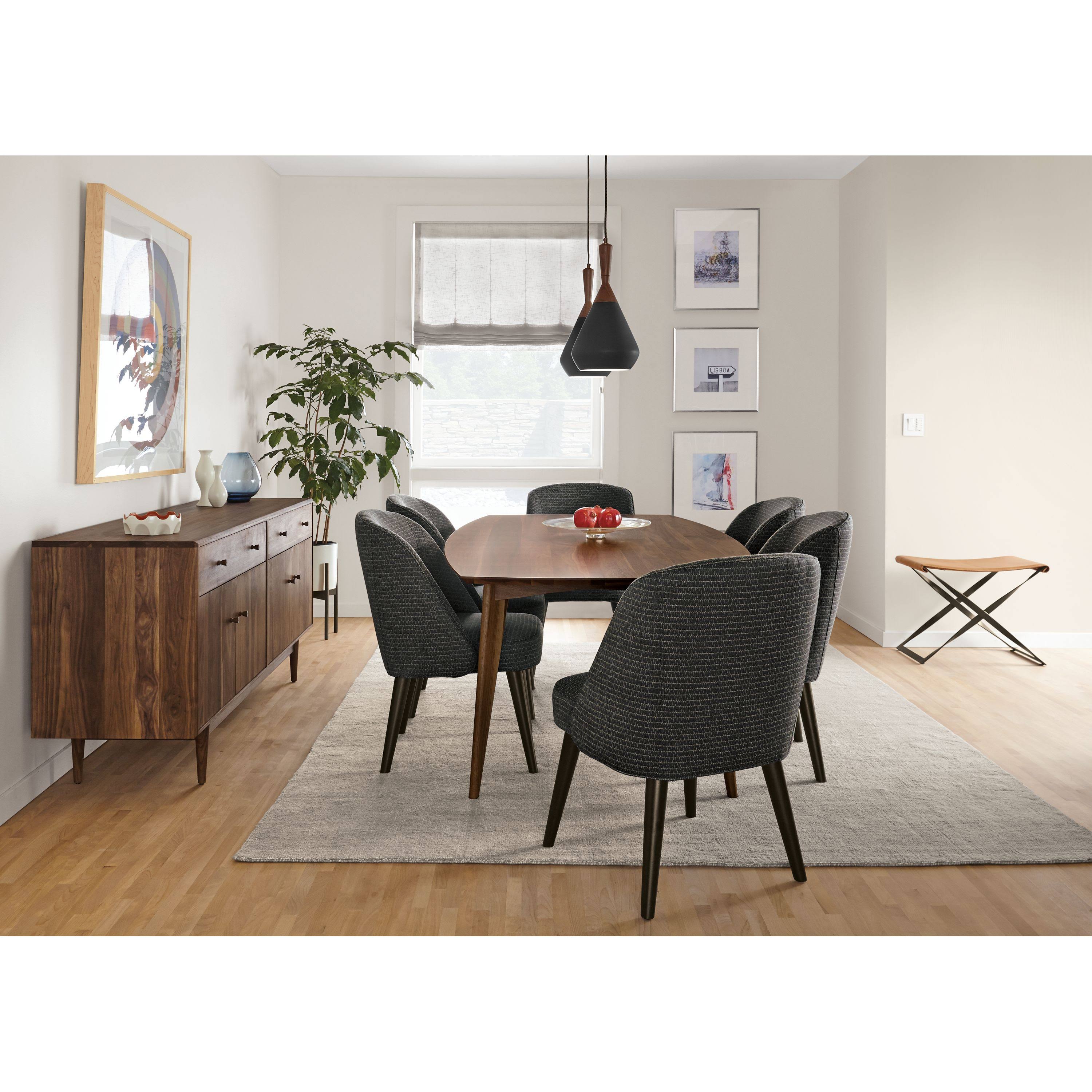 Modern Cora Side Chair in Declan Olive with Charcoal Legs Green Performance Fabric B897106