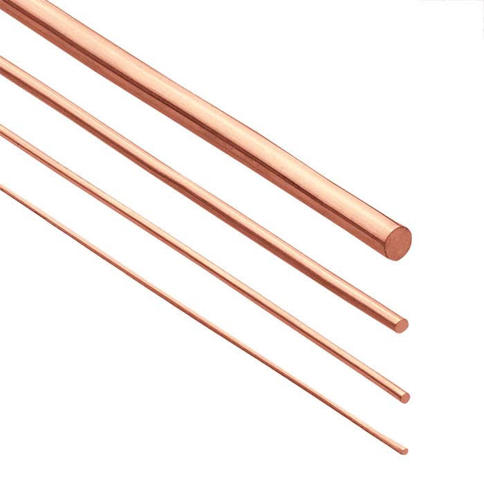 Rose Gold-Filled Round Wire 12-Ga. Dead-Soft A830