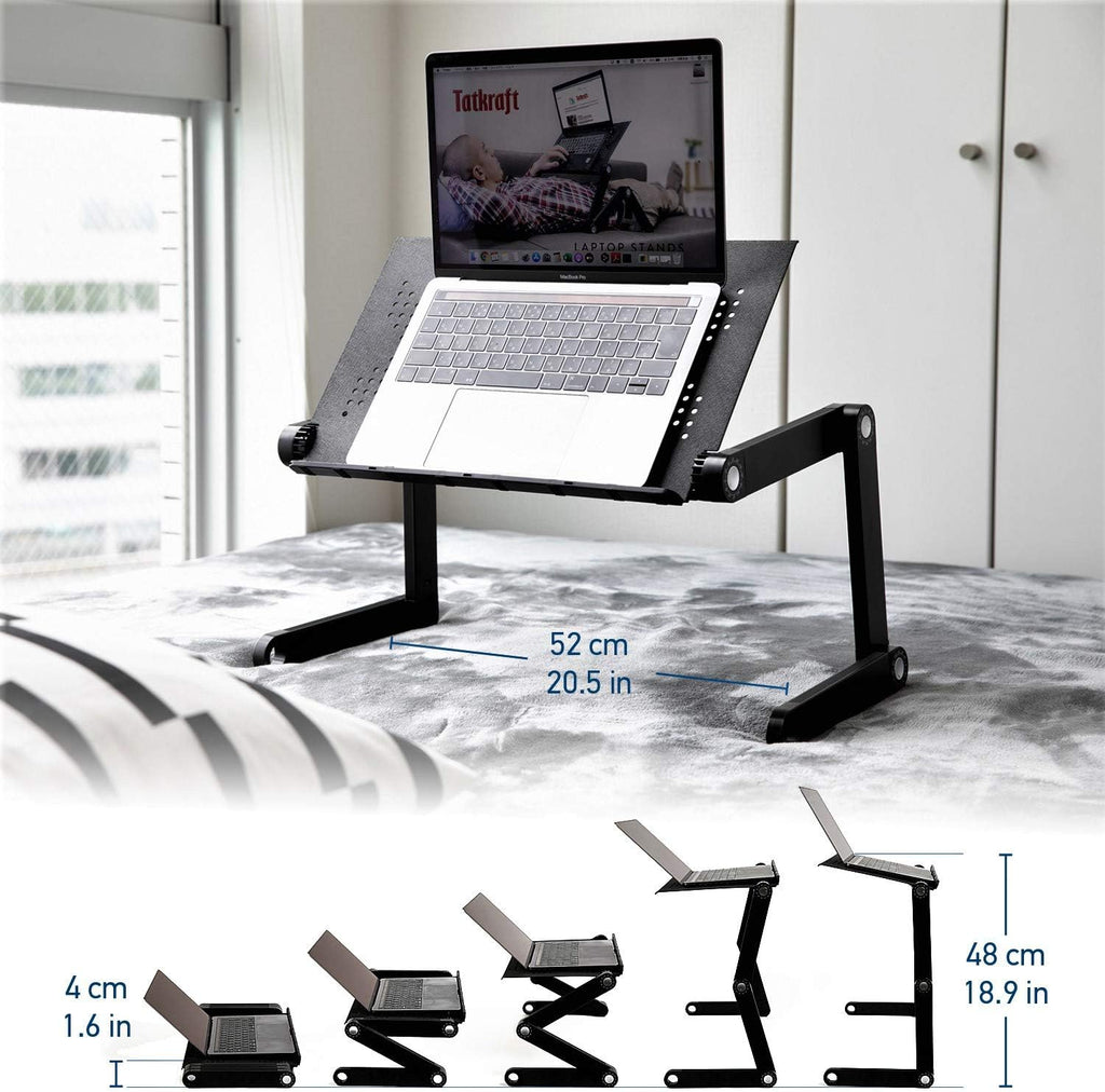 Black Pack of 2 Folding Laptop Table P421459