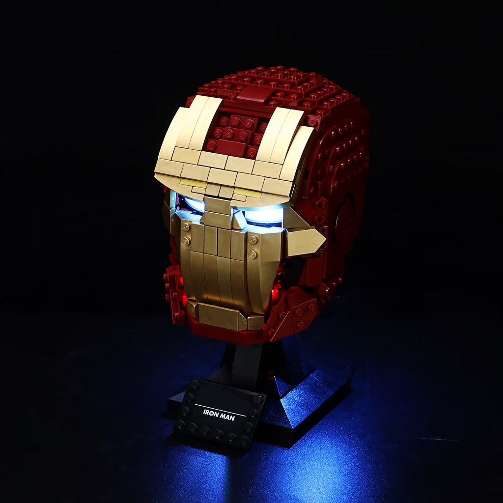 LED Lighting Set for Iron Man Helmet Building Blocks Model G16818