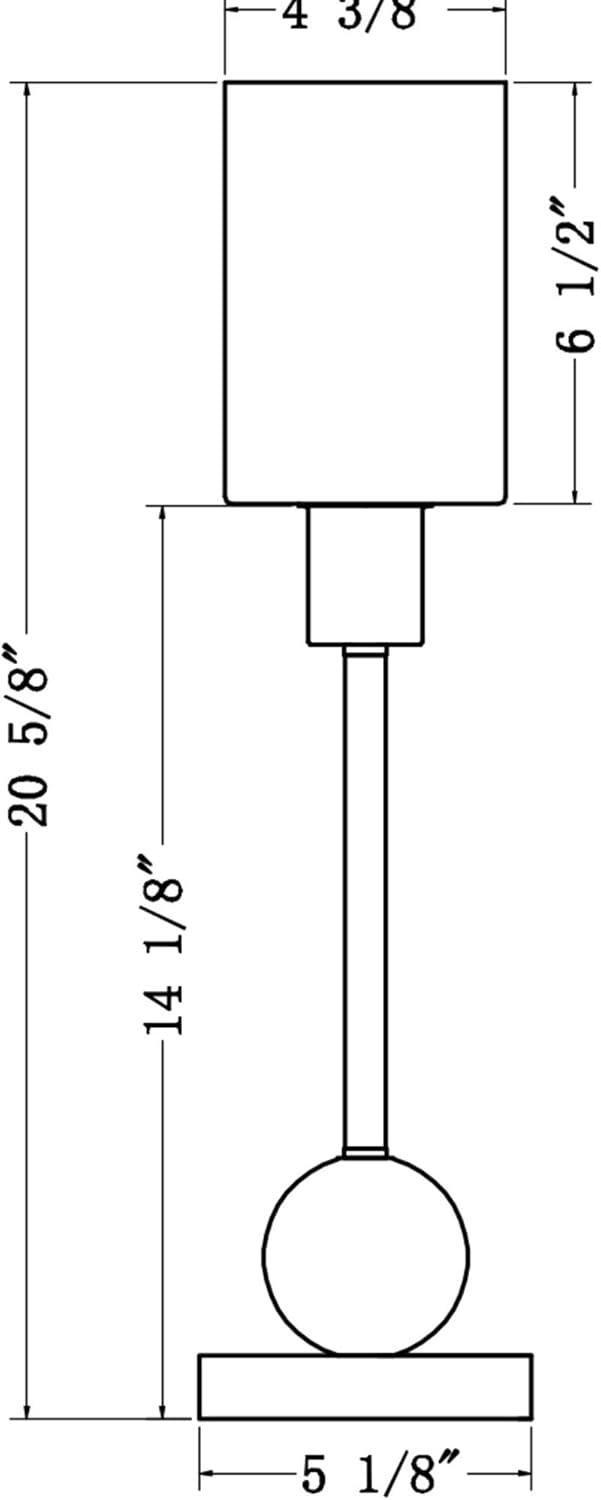 Camel 21 H x 5 D Lamp P98434