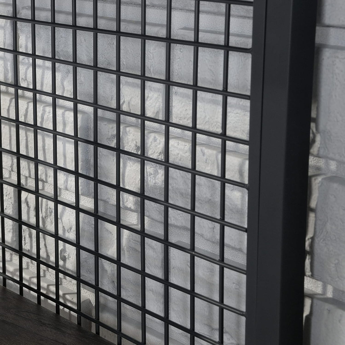 4-Shelf Metal & Wood Bookcase S654