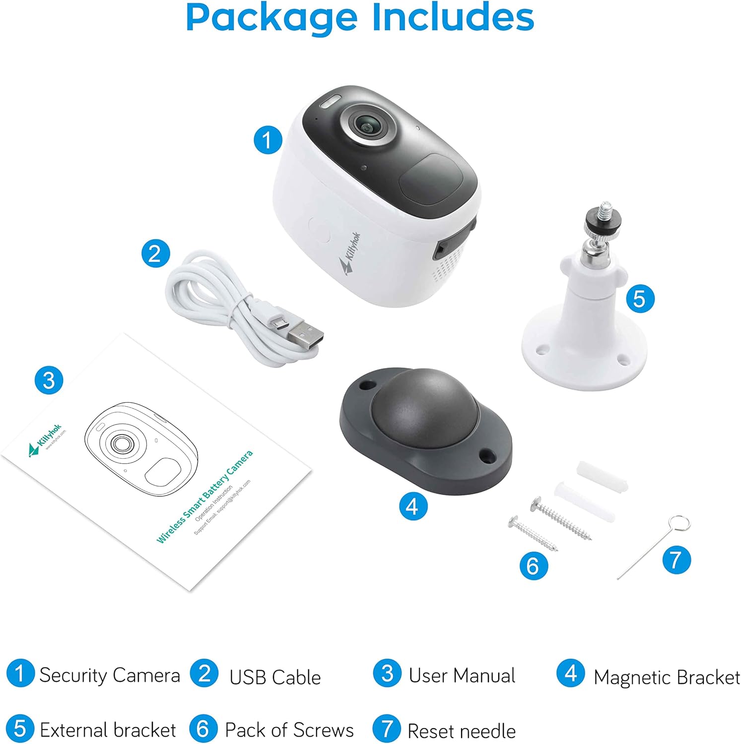 2K Wireless Security Camera Outdoor with Color Night Vision X525