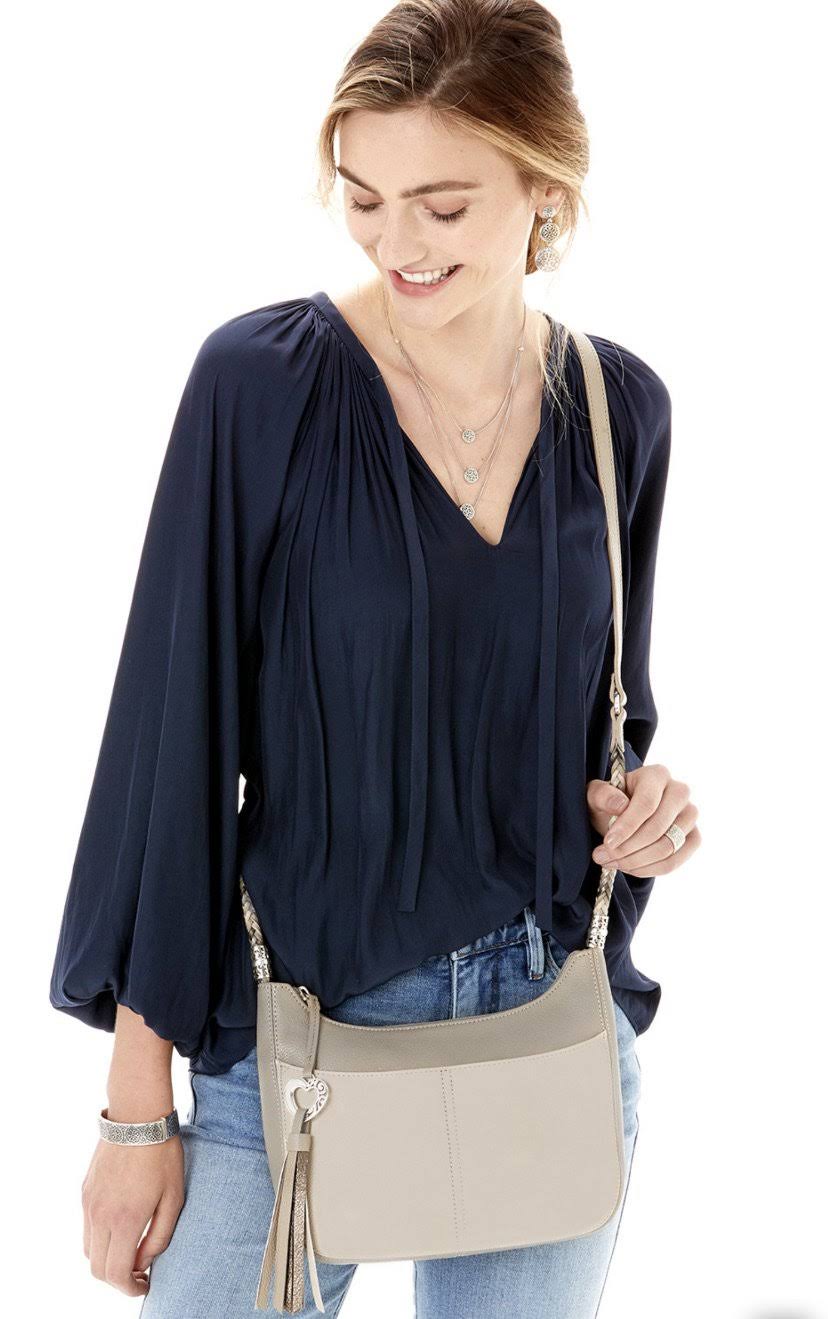 Stone Cross Body Hobo B2531
