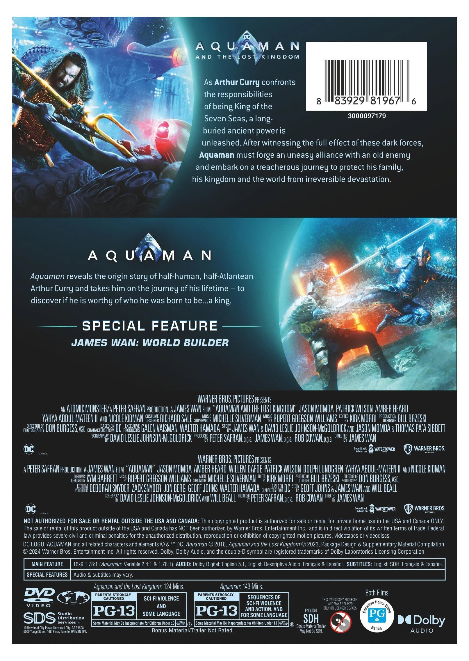 Aquaman 2-Film Collection (DVD) W532