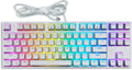 White 87 Keys Wired Mechanical Gaming Keyboard P643