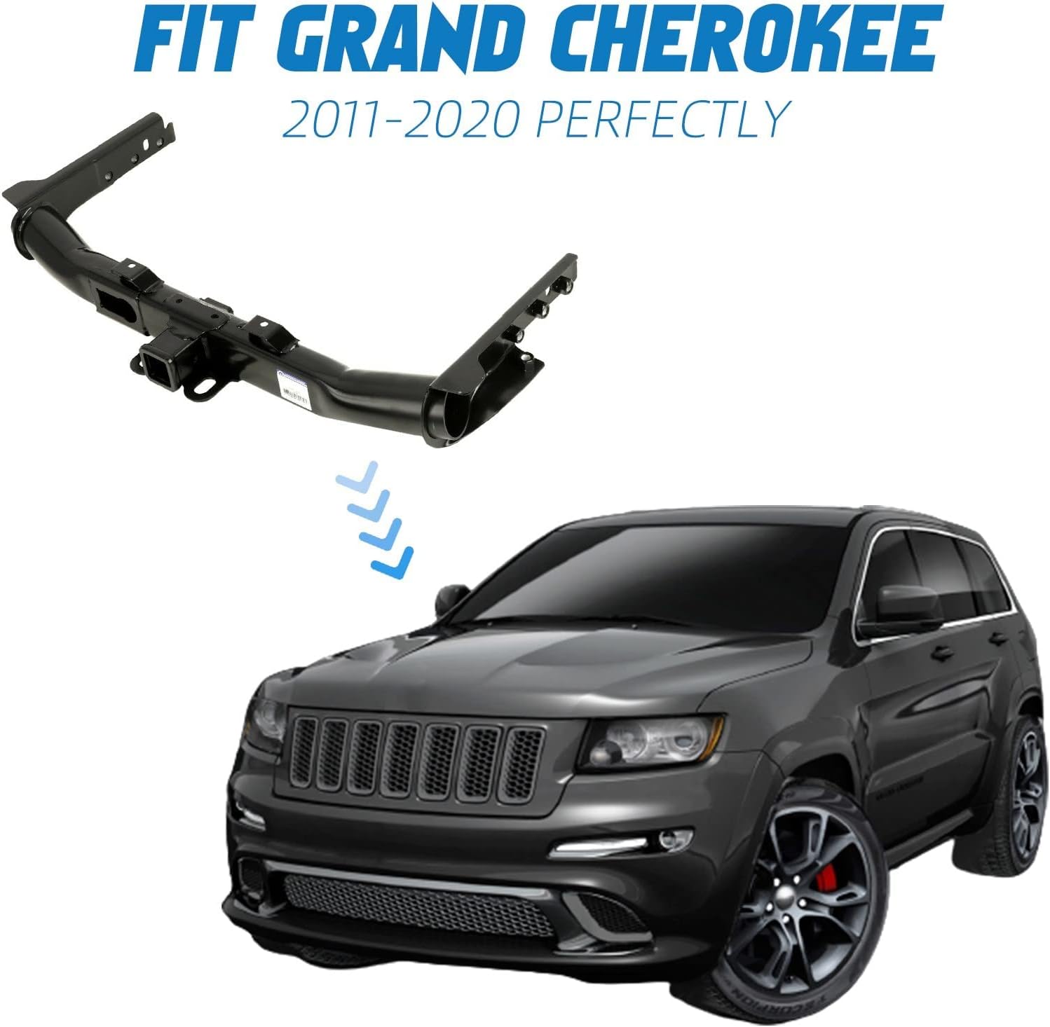 Trailer Hitch Receiver and Bezel Class IV Replacement (Black) W662392
