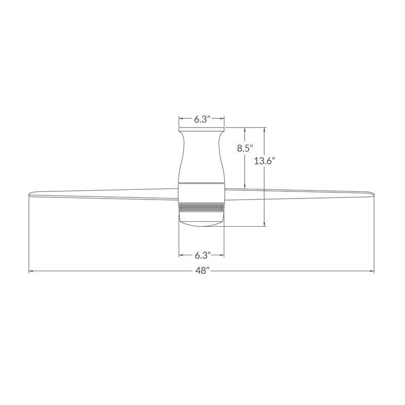 Velo Flush Ceiling Fan L5385