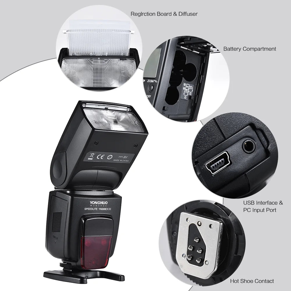 Wireless TTL Flash Speedlite GN58 for Canon DSLR Camera H32397