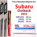 Wiper Blades Set of 3 with Rear Wiper E8119