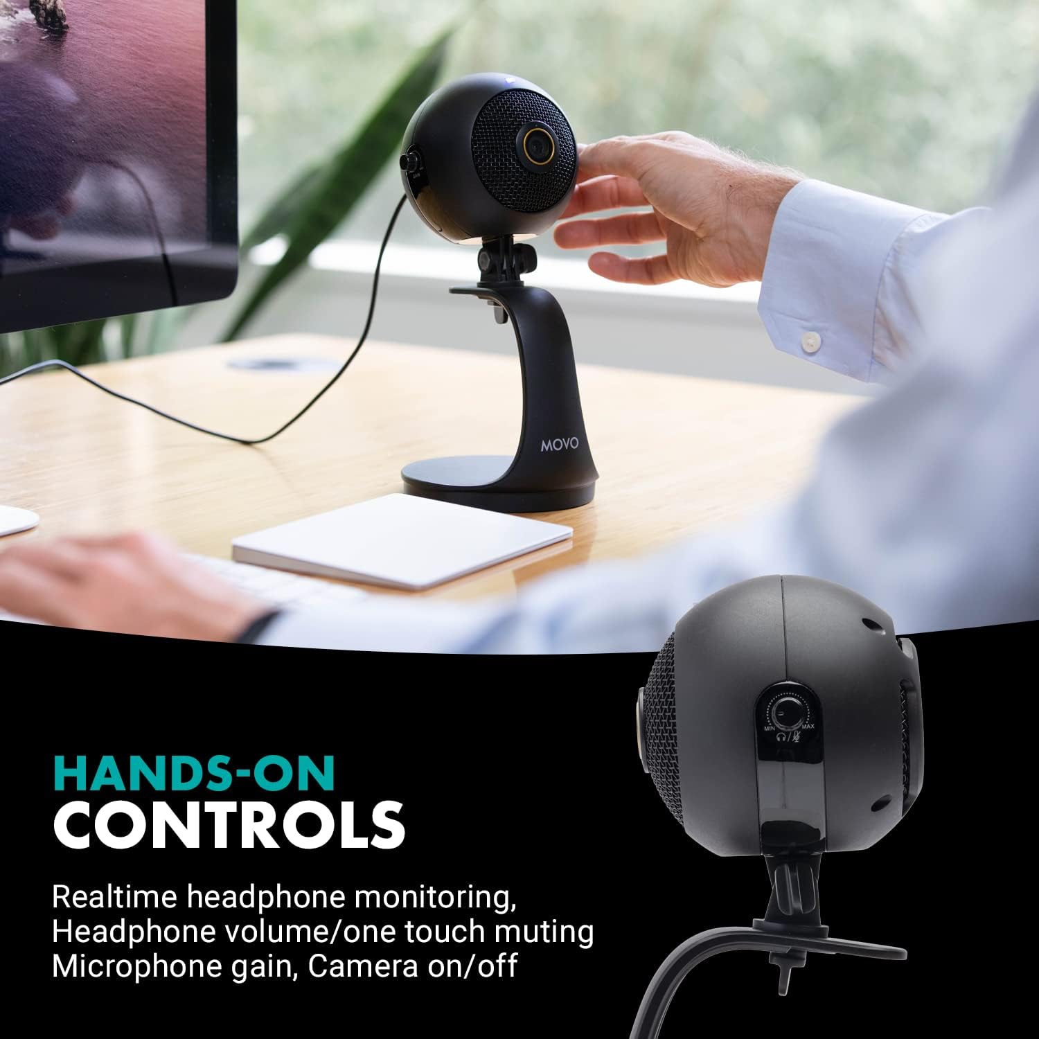 1080p HD Webcam and Condenser Microphone W6017