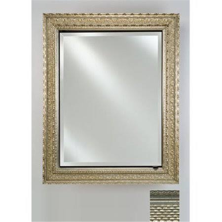 20 in. x 26 in. Recessed Single Door Cabinet Silver X932