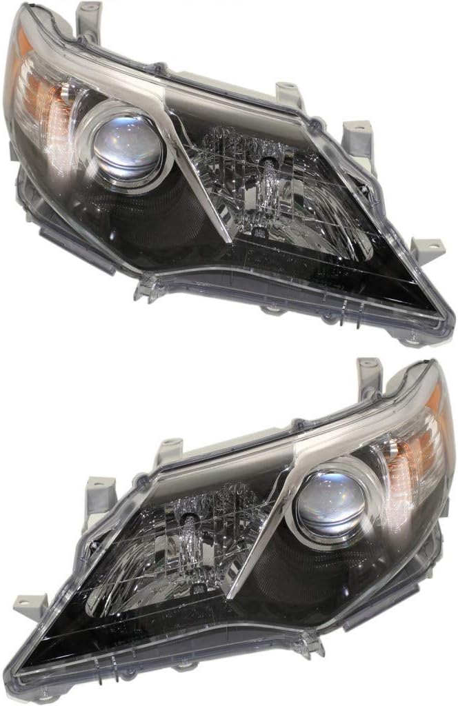 Toyota Camry Headlight Assembly 2012 2013 2014 Pair Halogen R448188