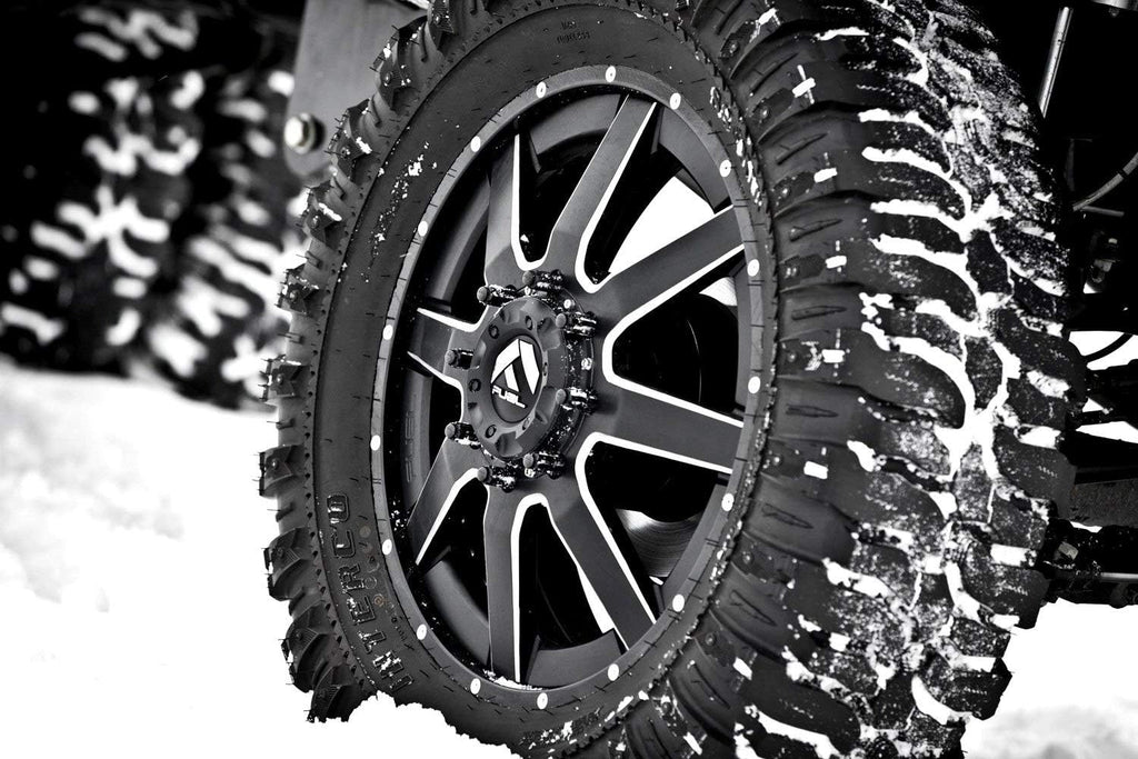 Black Wheel with Matte Milled Accents, 20 x 10 inches M9274