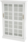 White Sliding Door Display Cabinet B73897