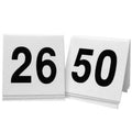 White with Black Numbered Tent Set R9181