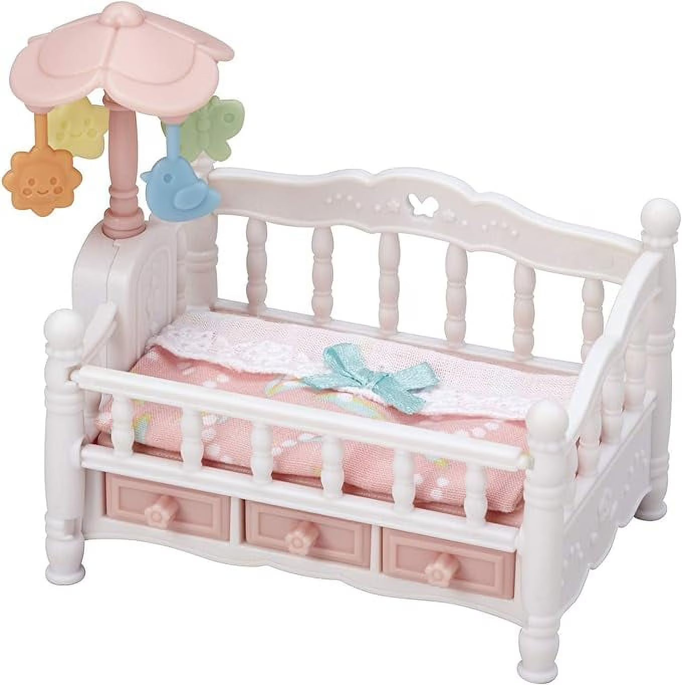 Crib with Mobile Dollhouse Furniture Set N38499