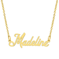 18K Gold Plated Stainless Steel Name Pendant Necklace E330
