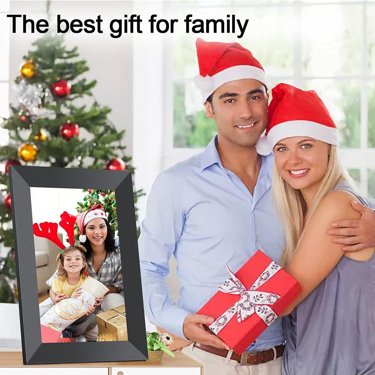 8 Inch Smart Digital Photo Frame with WiFi, IPS Touch Screen, 16GB Storage, Pack of 2 G457361