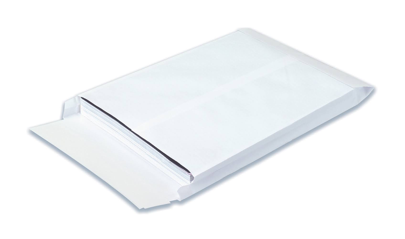 White Expandable Envelopes, 100/Pack I424