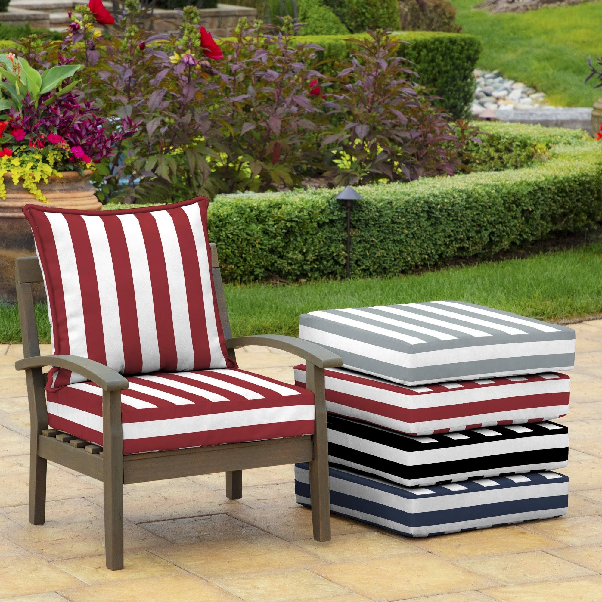 Cabana Stripe Outdoor Deep Seat Set V36725
