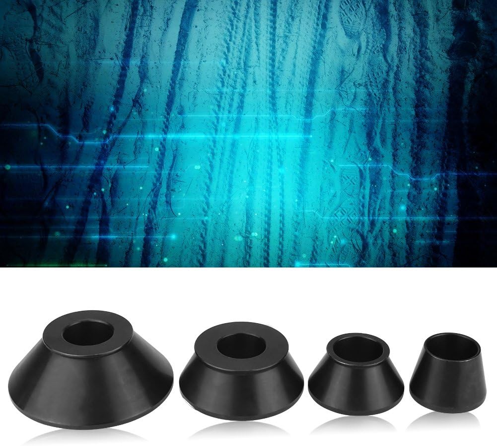 Wheel Balancer Cone Set, 4 Pieces Carbon Steel, 1.77-5.39 Inches V8024