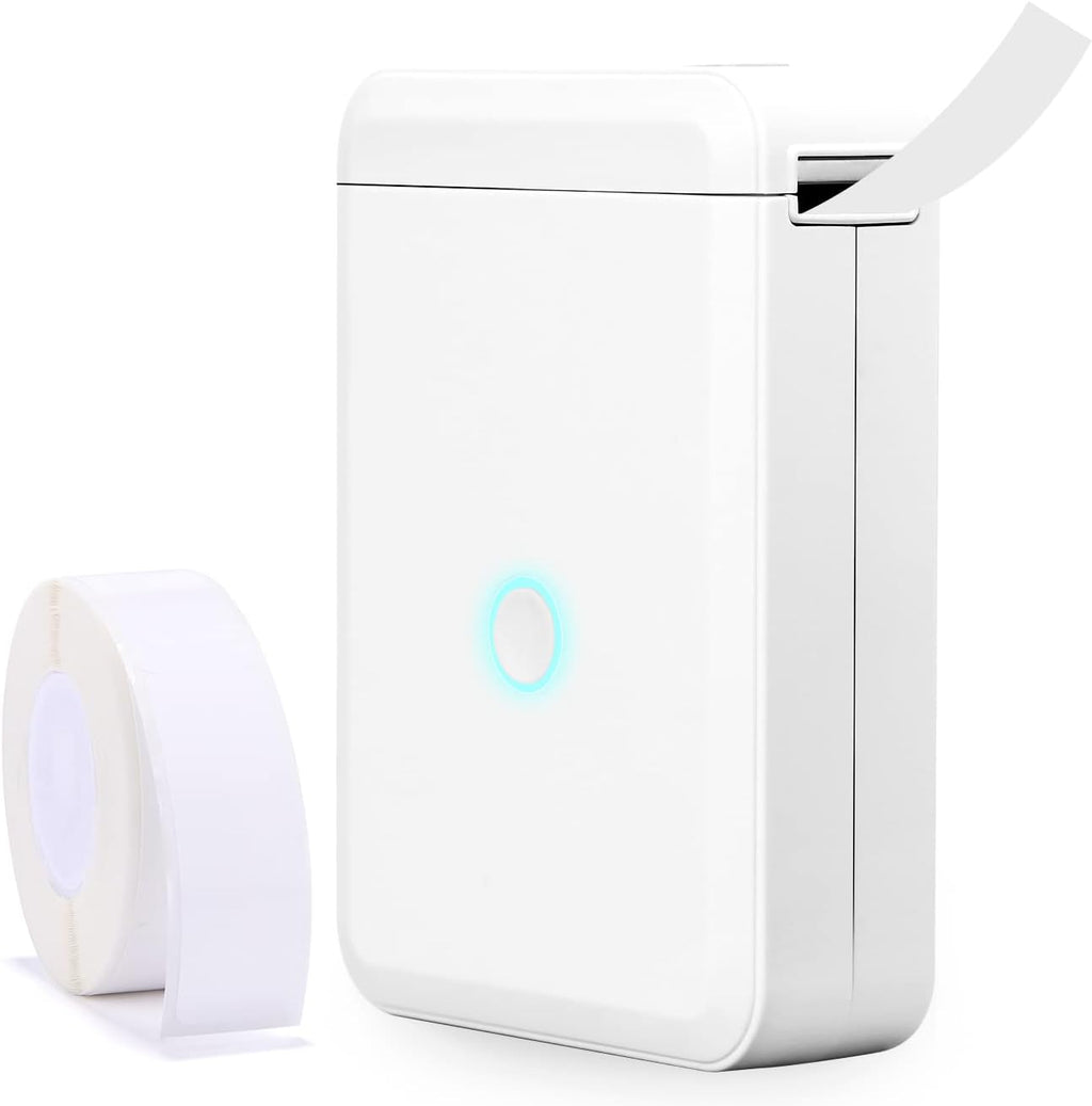 Label Maker with Tape, Wireless Bluetooth Portable Sticker Labels Printer 10-25mm Label Width Pack of 2 Q8852