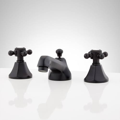 Matte Black Widespread Bathroom Faucet T937494