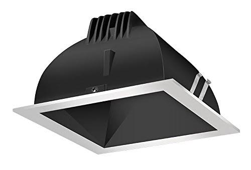 Finishing SC 4x22 Square 2700K LED Wallwash Black Cone Silver Ring G58104