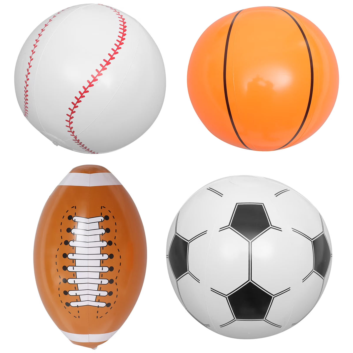 Inflatable Beach Ball Set of 4 I3728