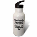 Black 21 oz Sports Water Bottle P1887