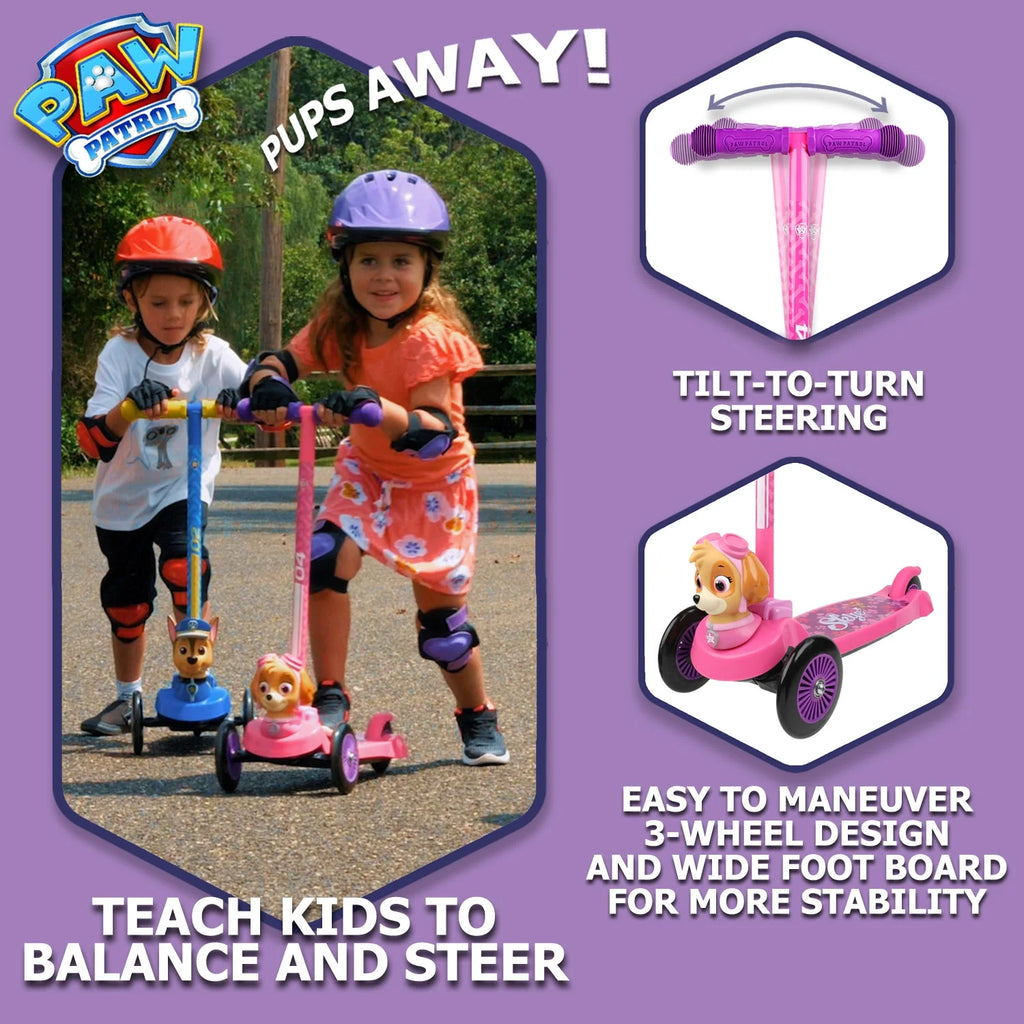 Pink 3 Wheel Scooter with Foot-Activated Brakes U496