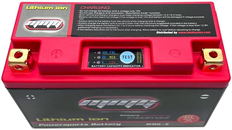 Lithium Ion Sealed Powersports Battery 12V 280 CCA D598