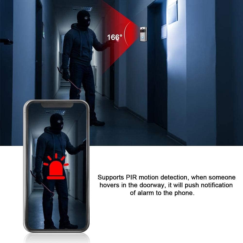 Wireless Smart WiFi Video Doorbell with HD Camera O39303