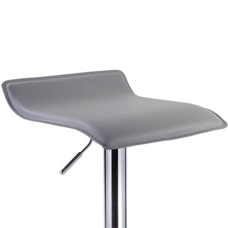 Faux Leather Adjustable Bar Stool Set of 2 K104490