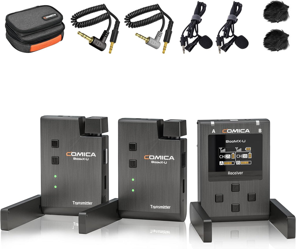 UHF Wireless Lavalier Microphone with 4 Transmitters and 1 Receiver N38007