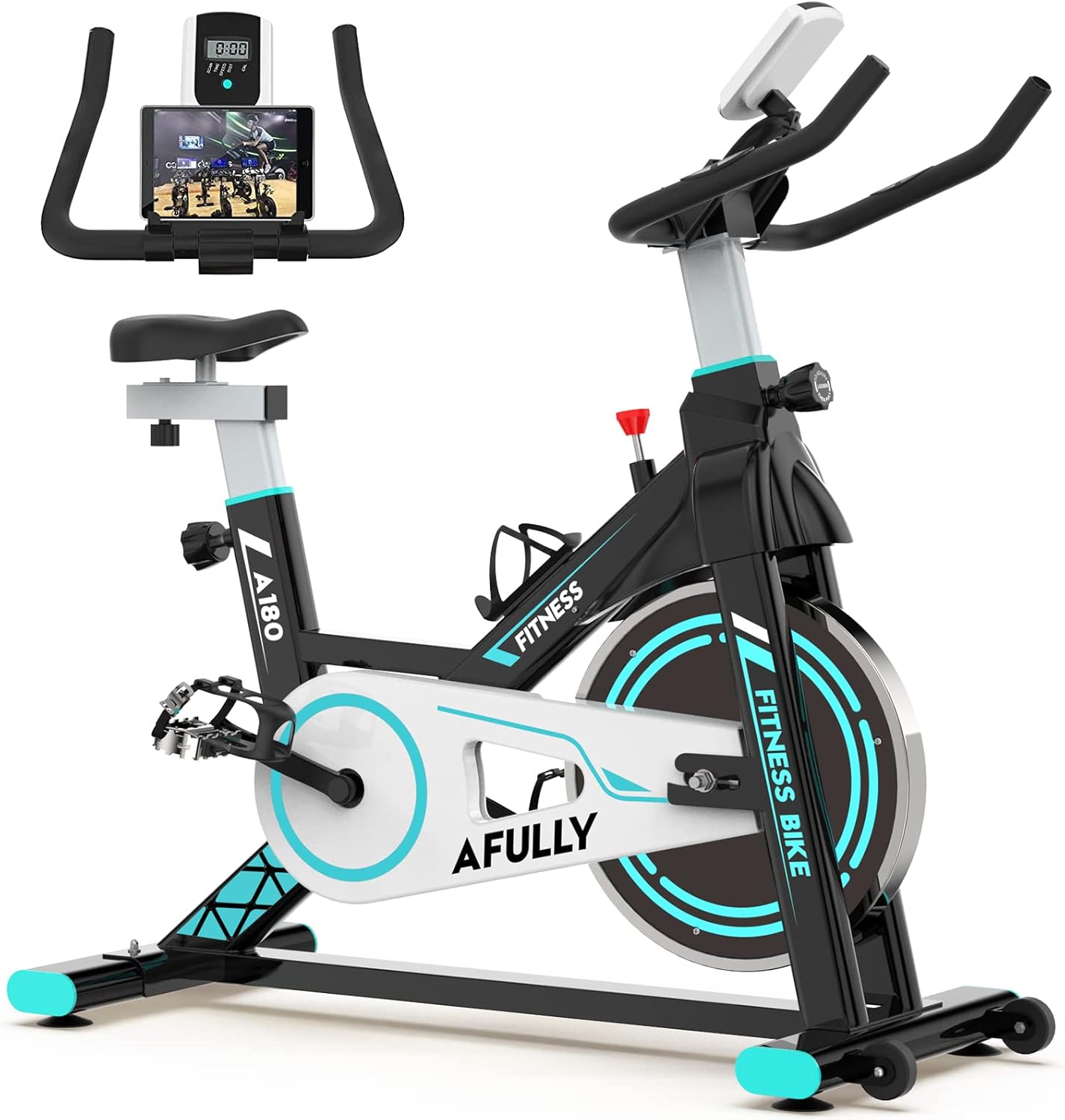 Exercise Bike with Adjustable Resistance and LCD Monitor H347