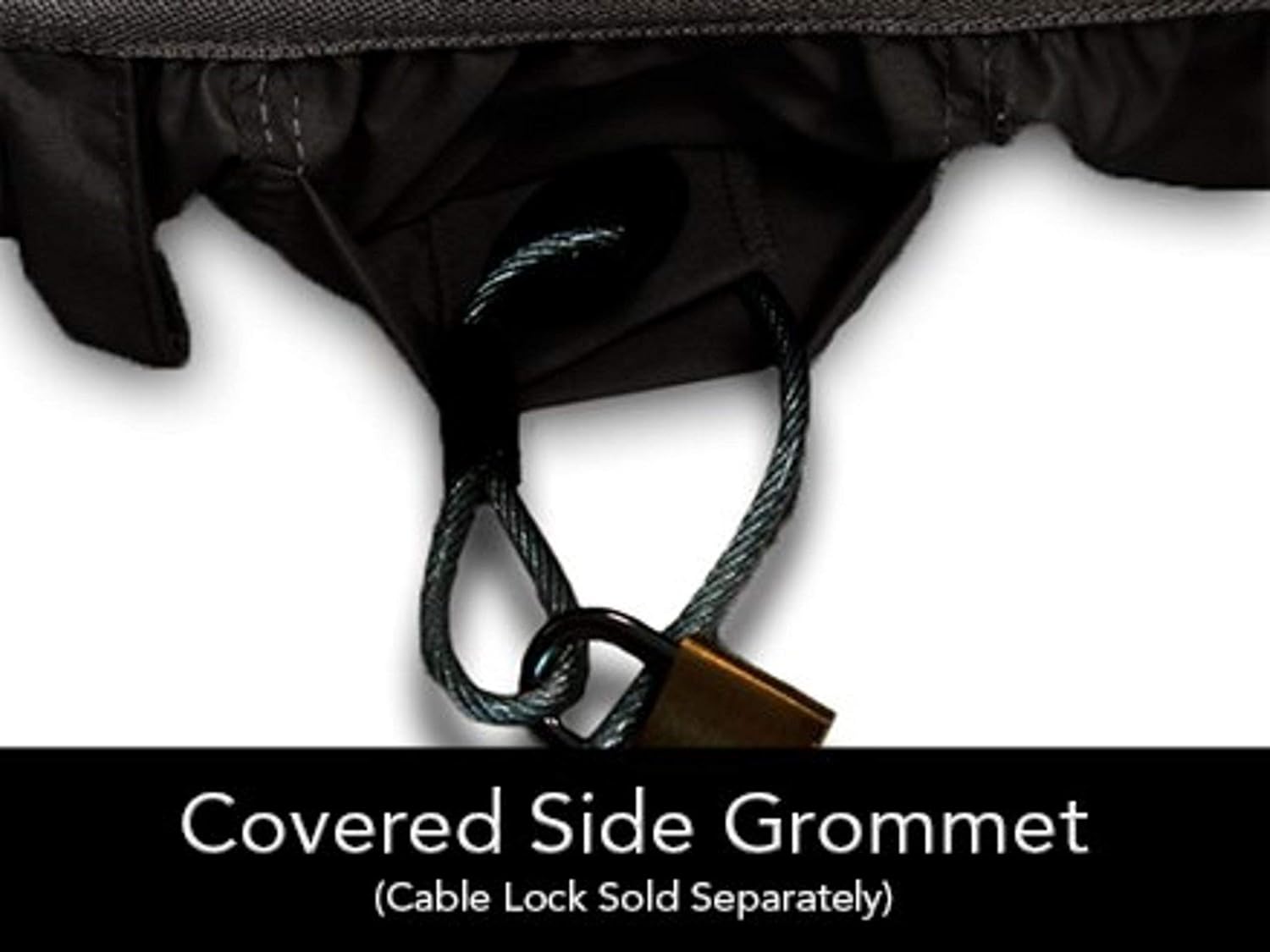 Black Heavy-Duty Polyester Car Cover with Mesh Vent S42783
