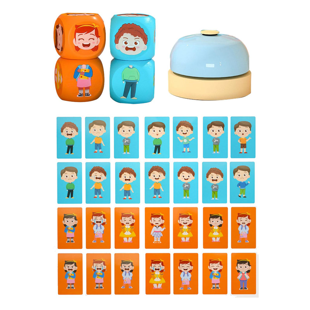Face Changing Cube Building Blocks Wooden Montessori Toy K126246