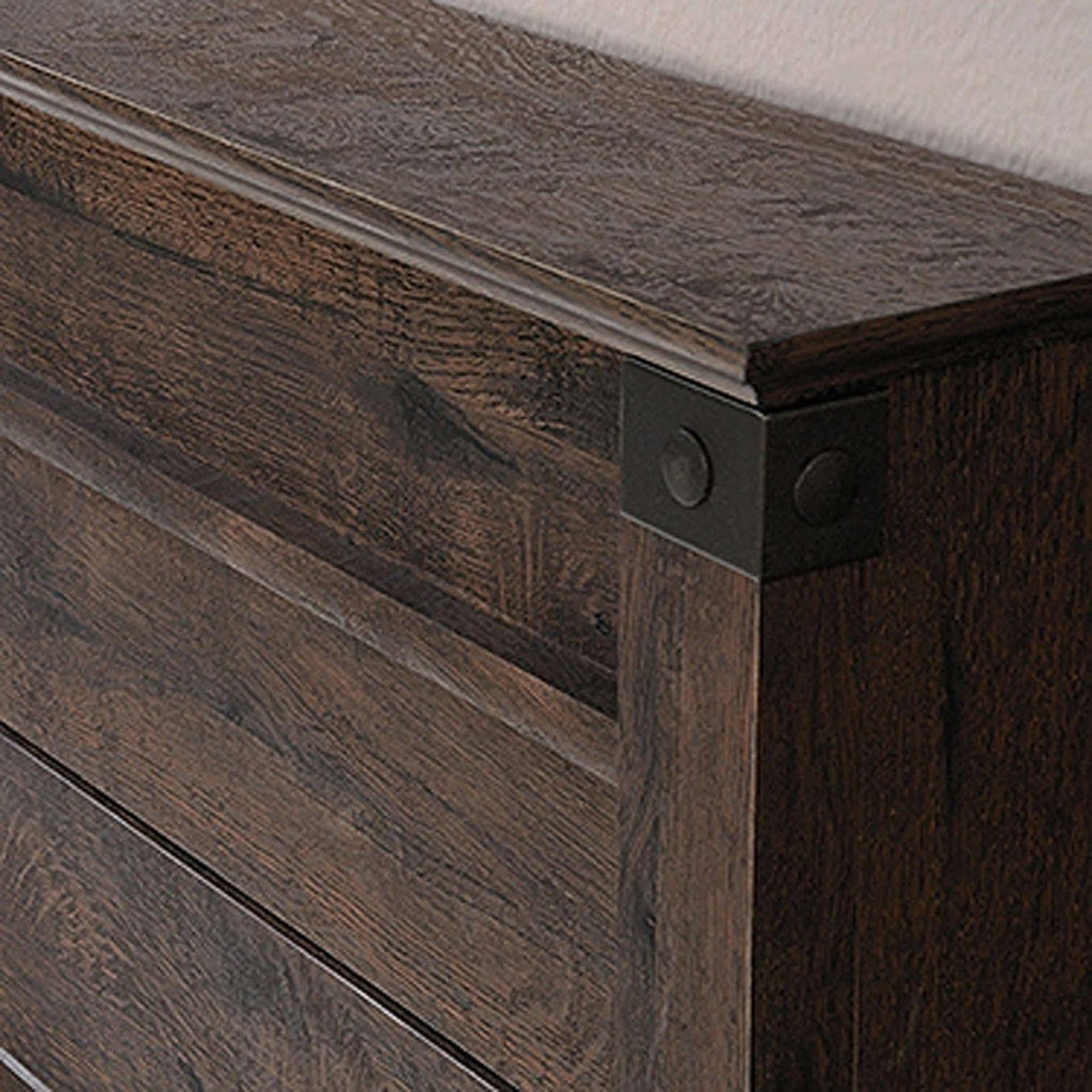 Full/Queen Headboard Coffee Oak D696406