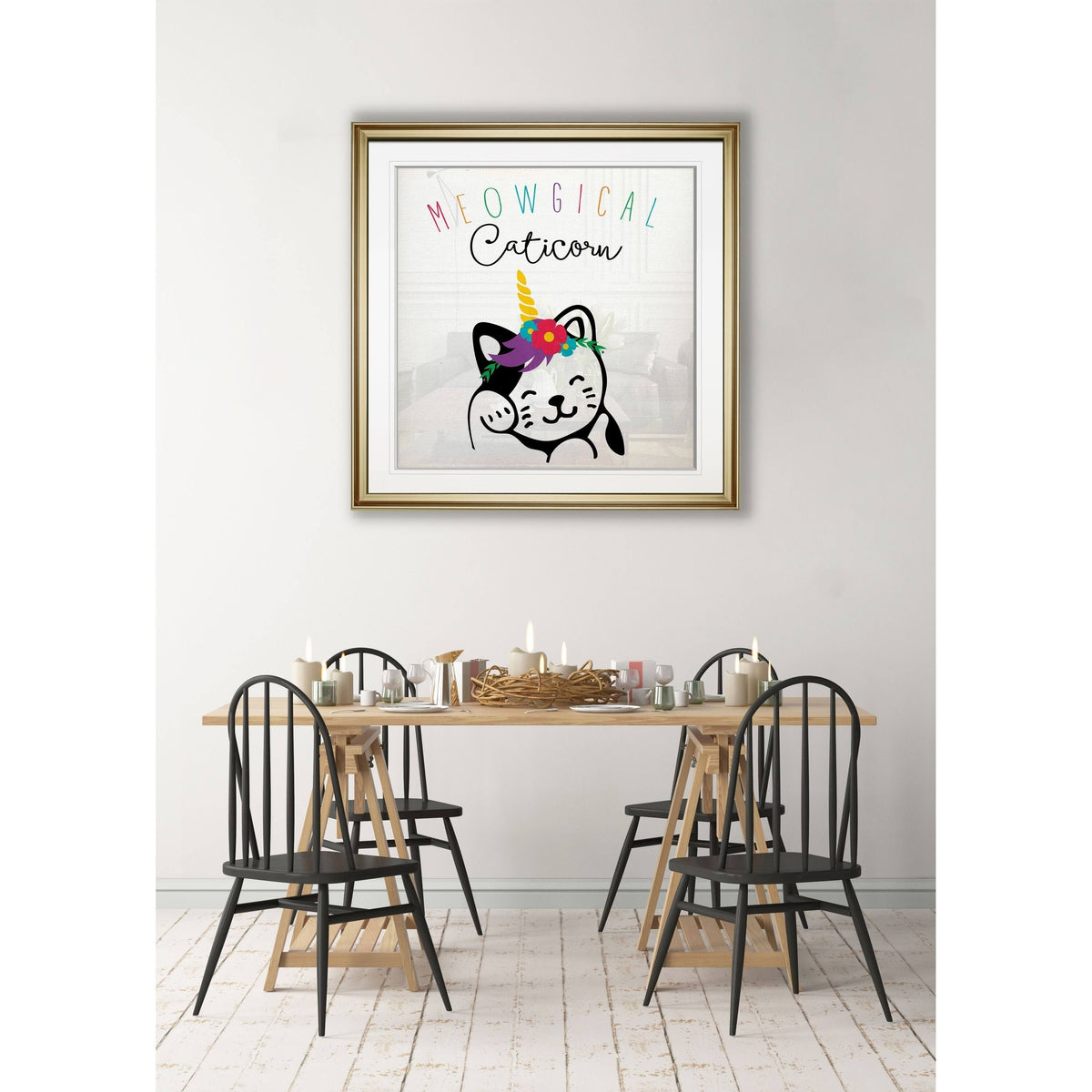 Framed Giclee Print 28x28 V906056