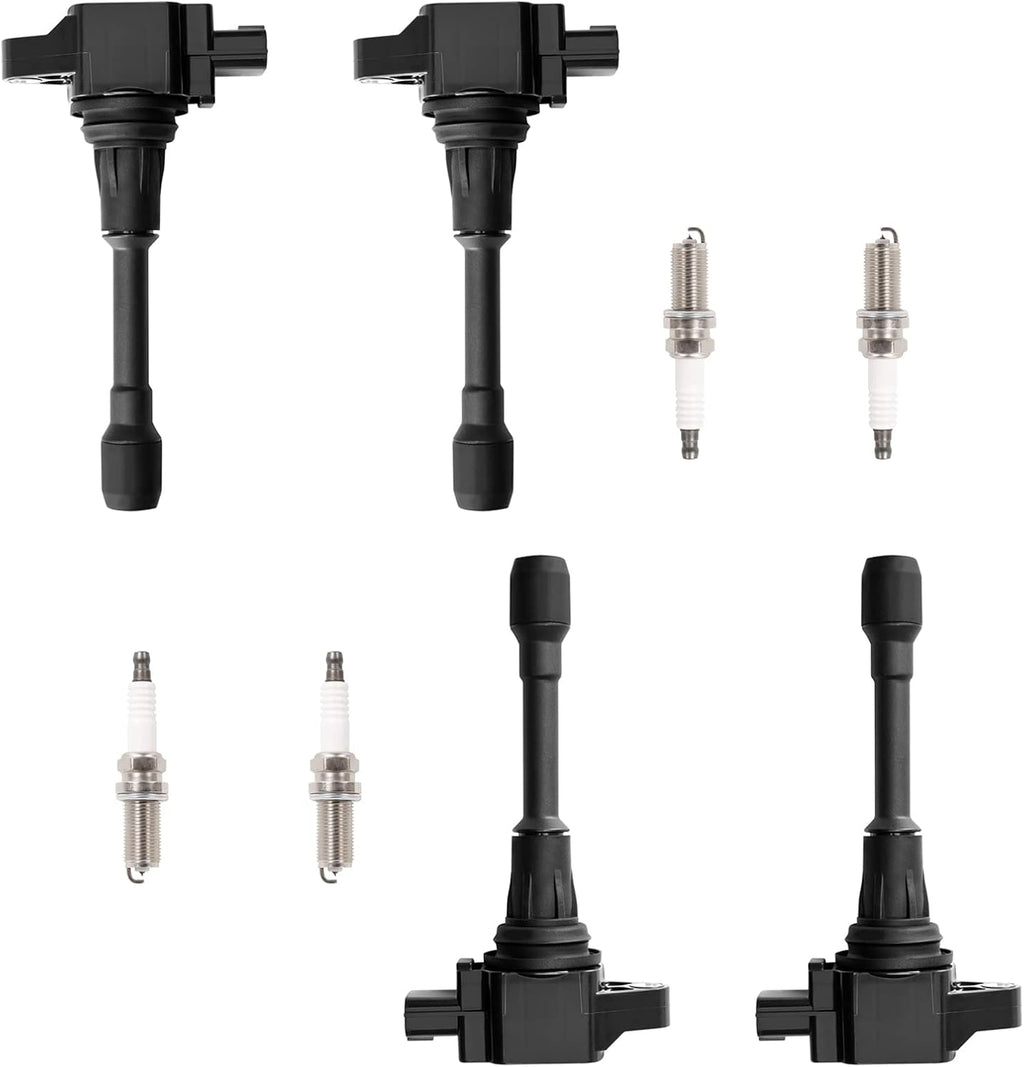 4pc Ignition Coil Pack And Spark Plug Compatible With Nissan Versa 2012 2013 2014 1.6L S246056