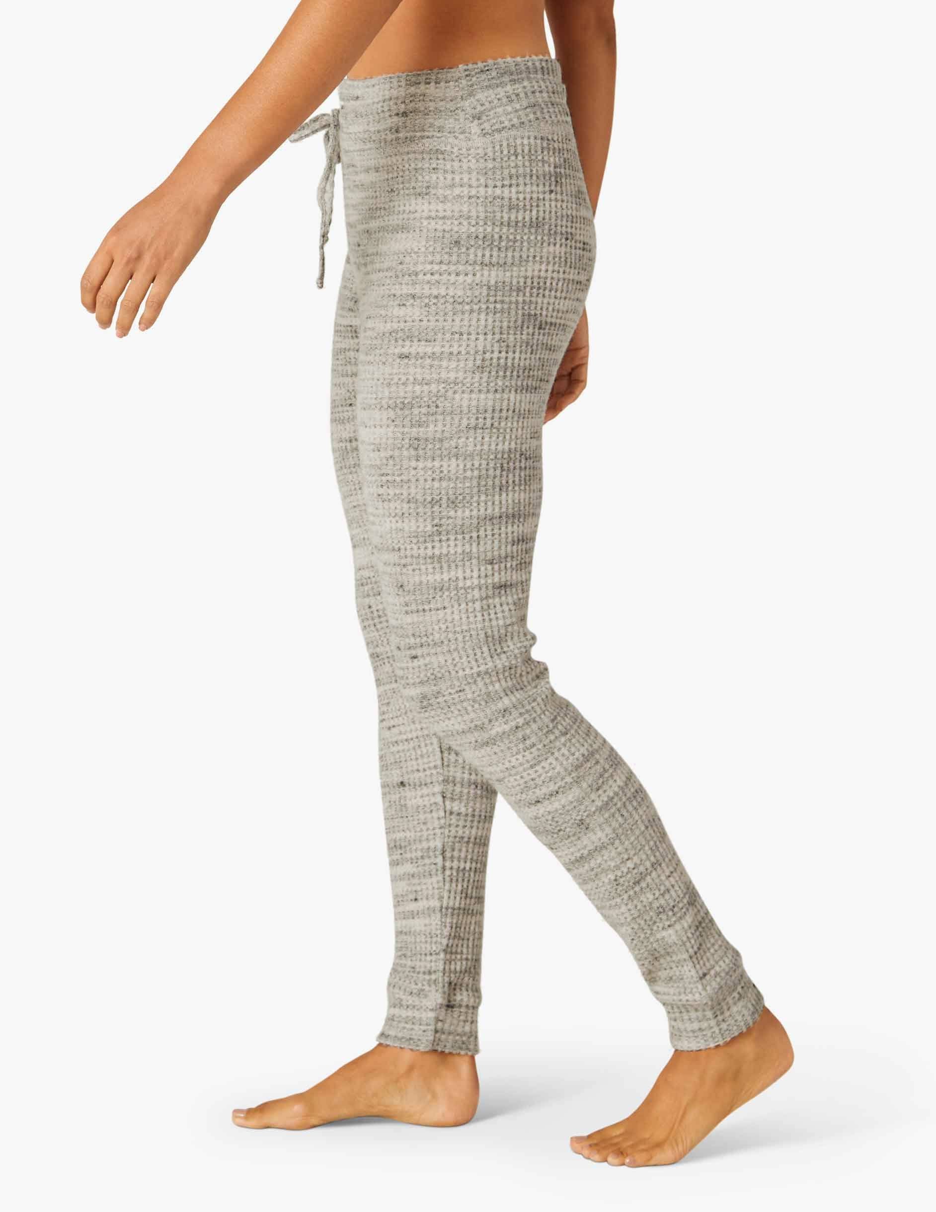 Cream Waffle Knit Sweatpant Z996477