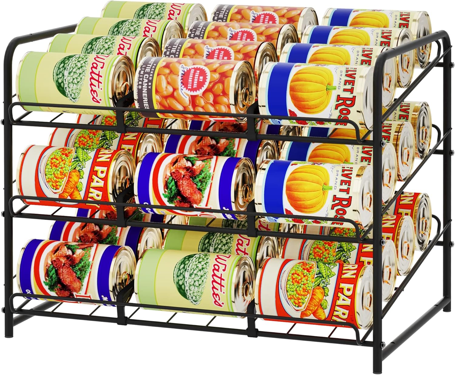 Chrome Stackable Can Rack Organizer, Pack of 2 M675675